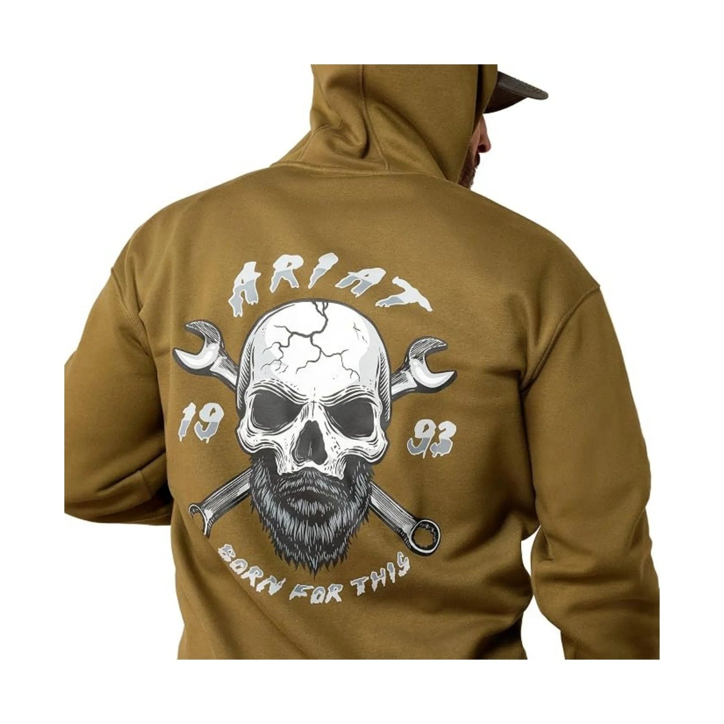 Ariat Men's Rebar Workman Bearded Skull Hoodie