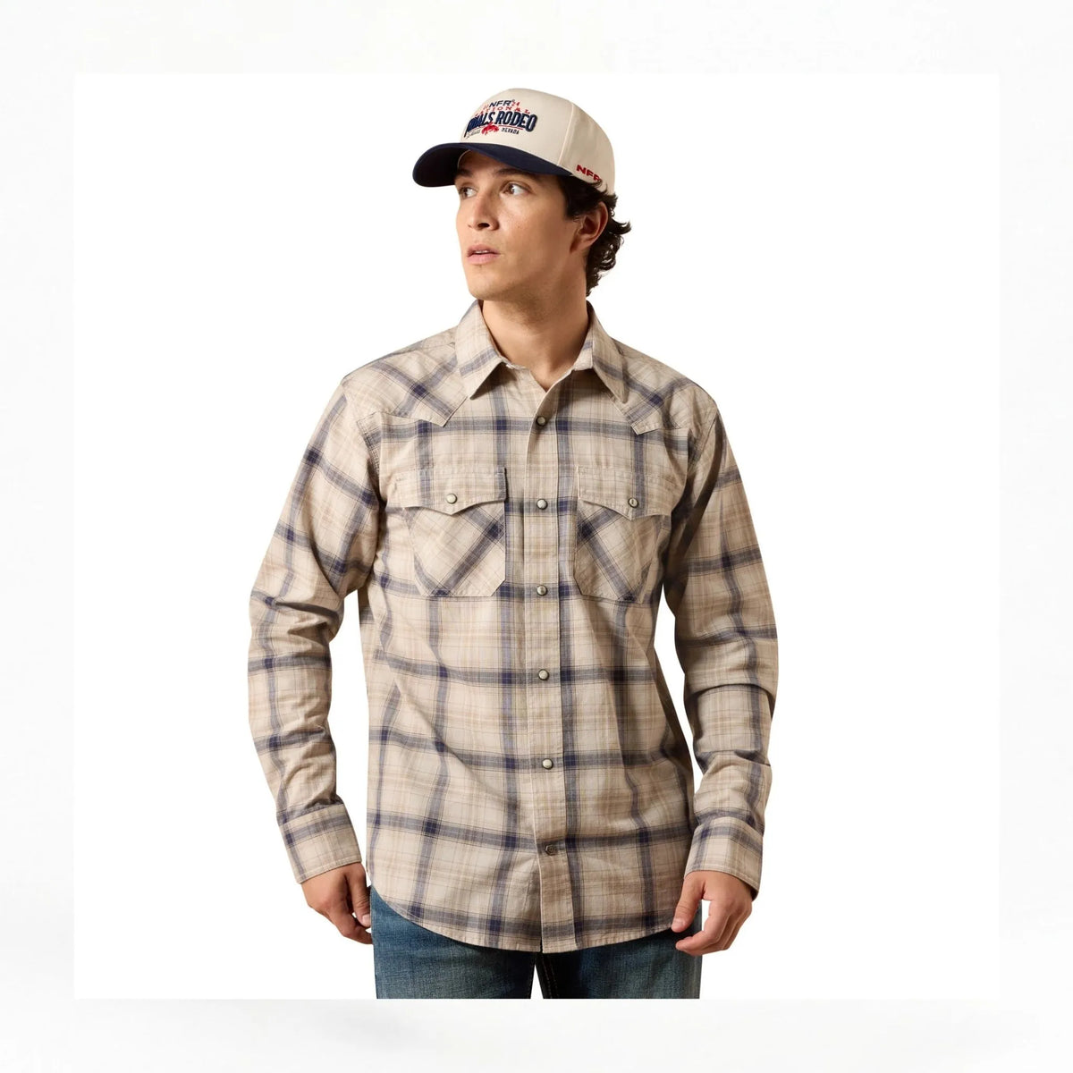 Ariat Mens Retro Hudde Fitted Snap Shirt