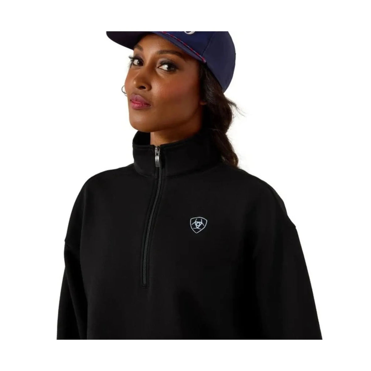 Ariat Women's 1/2 Zip Sweatshirt In Black