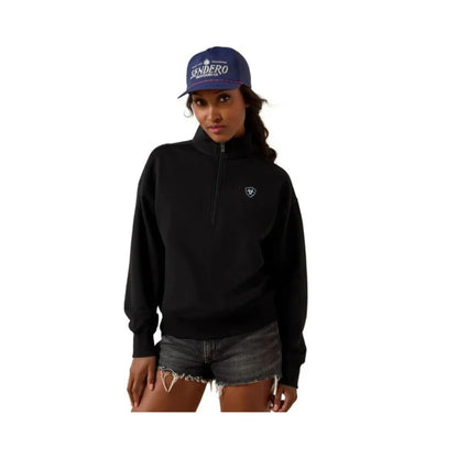 Ariat Women's 1/2 Zip Sweatshirt In Black