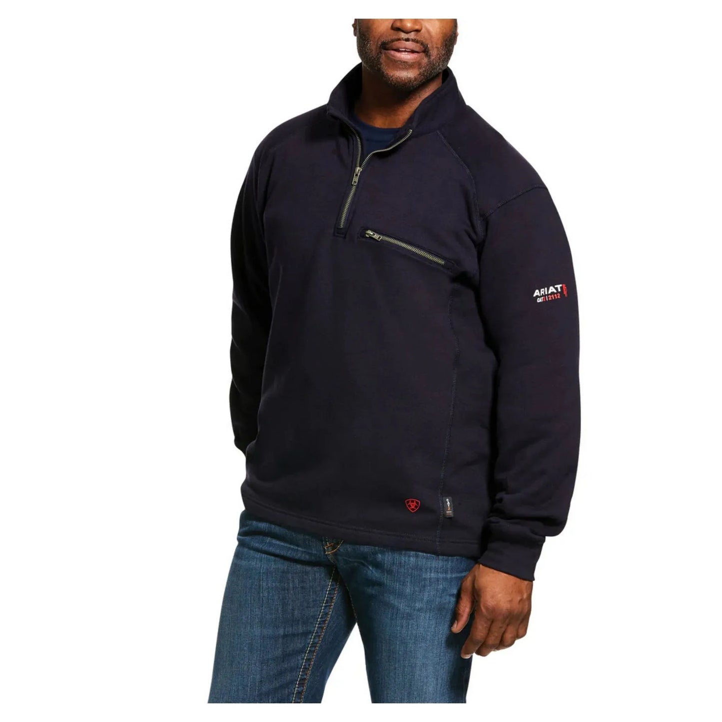 Ariat Men's FR Navy Rev 1/4 Zip Pullover weis-western-wear