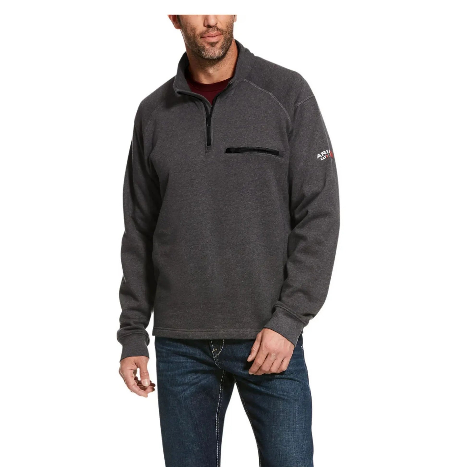 Ariat Men's FR Navy Rev 1/4 Zip Pullover weis-western-wear