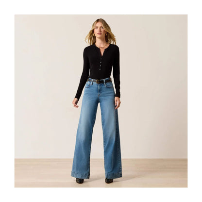 Ariat Women's High Rise Revel Vilma Ultrastretch Wide Leg Jeans