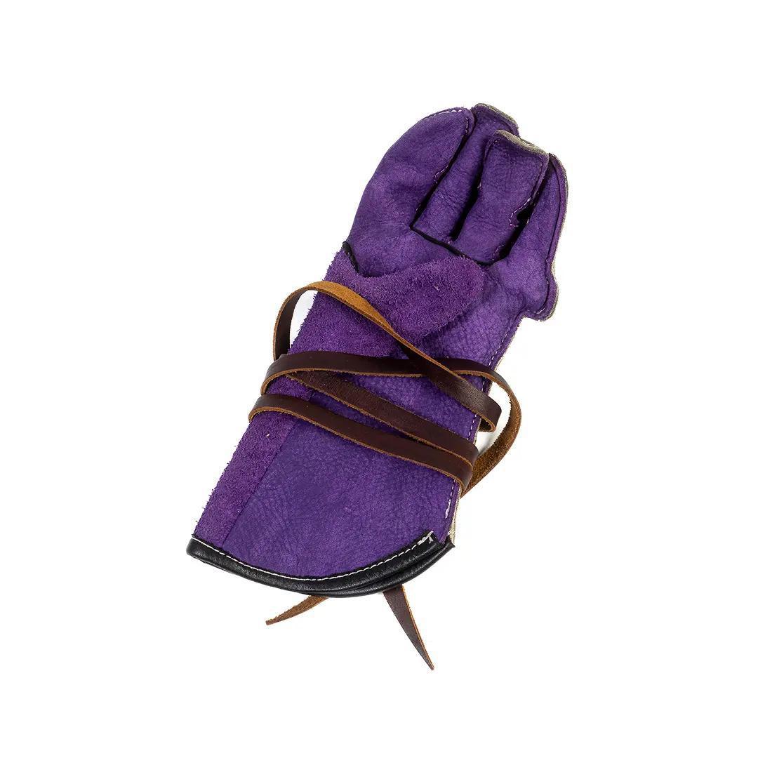 B Bar B Left-Hand Double Wedge Bareback Riding Glove – Palm Piece Installed