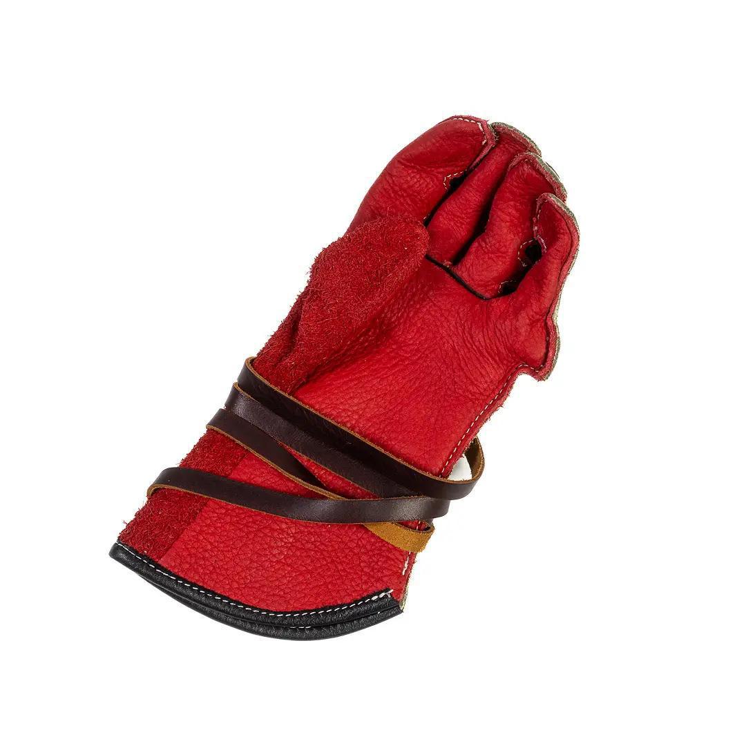 B Bar B Left-Hand Double Wedge Bareback Riding Glove – Palm Piece Installed