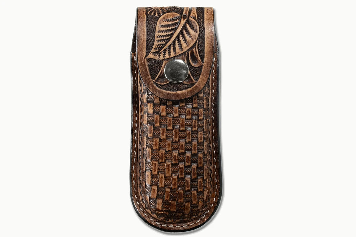 3D Belt Basket Weaved Brown Accent Knife Sheath