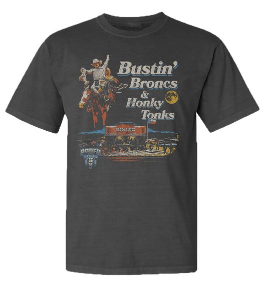 Rodeo Time Bustin Broncs & Honky Tonks T weis-western-wear