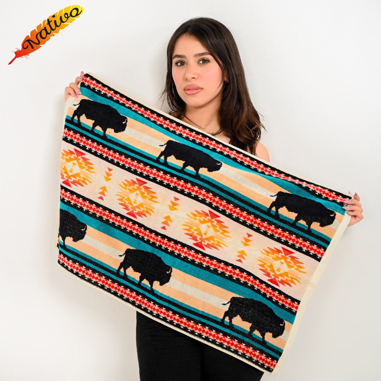 Nativo Cotton 2 piece Towel Set weis-western-wear