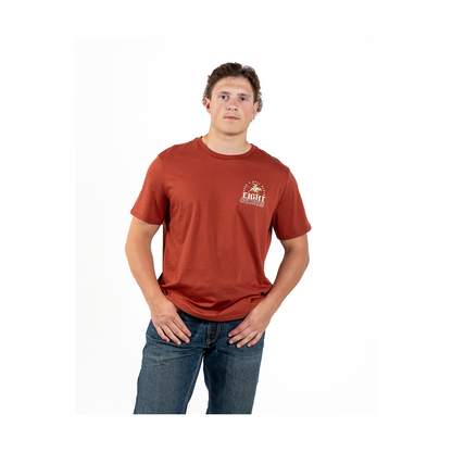 Rock & Roll Denim Men's Eight Seconds Rust Graphic T-Shirt
