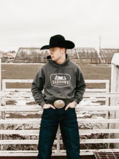 Baredown Brand Unisex Hoodie Cotton/Poly Charcoal