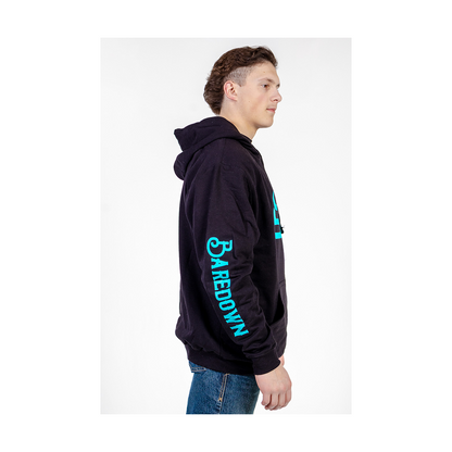 Baredown Brand Hoodie Cow Poke Teal Logo