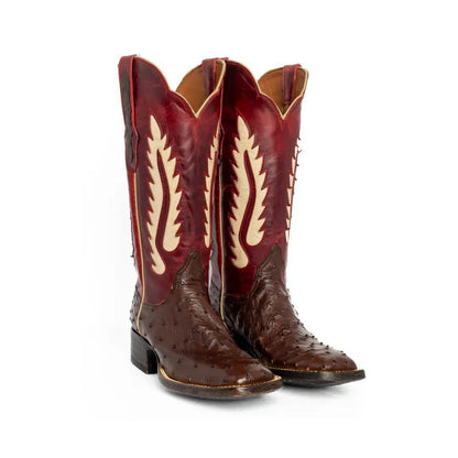 Black Jack Women's Cowboy Boots 13" Full Quill Ostrich 3762-01