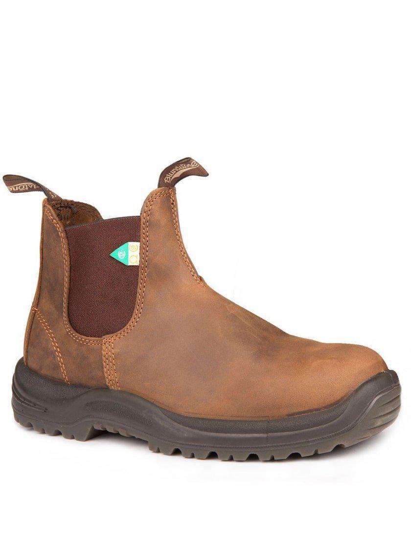 Blundstone Work Boots CSA Steel Toe 164 Crazy Horse Brown