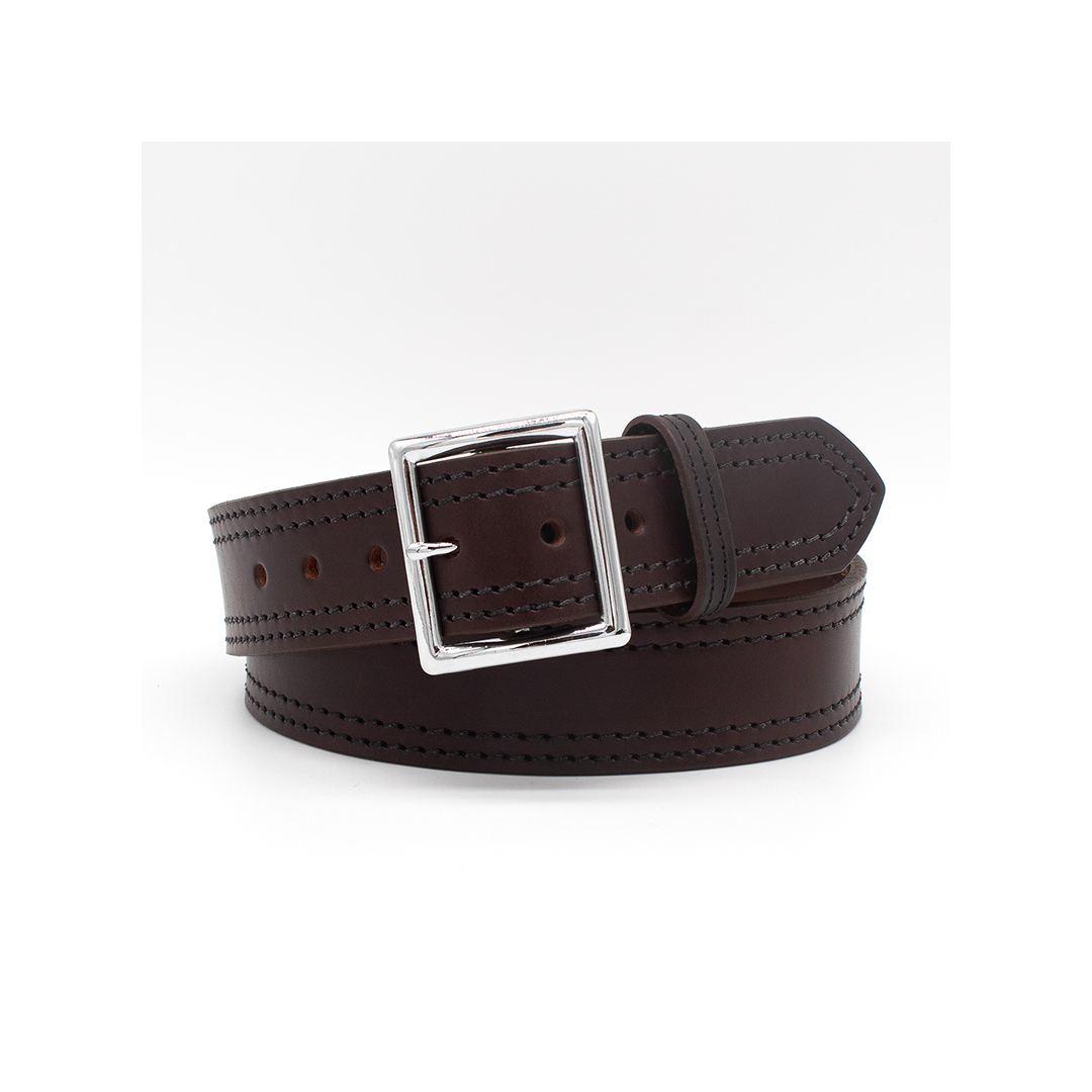 Boston Leather 1.75″ 10-12 OZ, Garrison Belt With 4 Row Stitching weis-western-wear