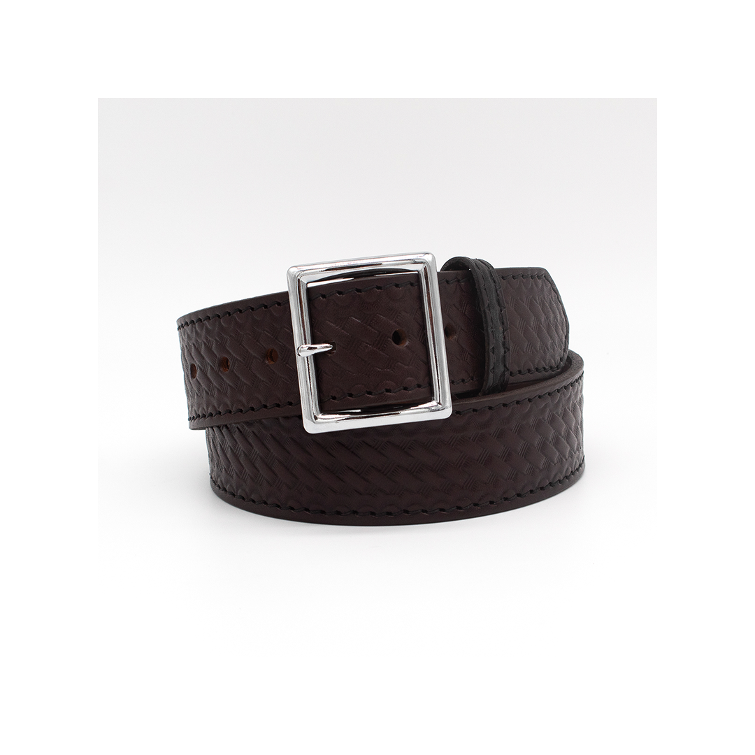 Boston Leather 1.75″ 10-12 Oz, Stitched Edge Garrison Belt weis-western-wear