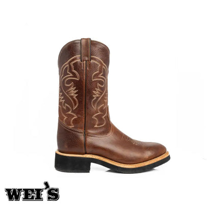 Boulet Men's 11" Cowboy Boots Brown 2166 - CLEARANCE