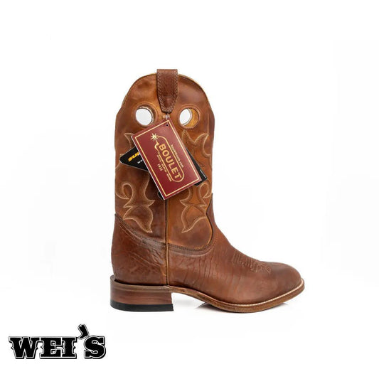 Boulet Men's 11" Cowboy Boots Brown 7112 - CLEARANCE