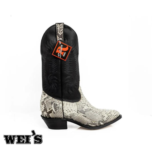 Boulet Men's 12" Exotic Snake Cowboy Boots 5555