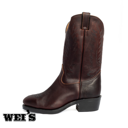 Boulet Men's Cowboy Work Boots 14" CSA Steel Toe Cowboy Heel Vibram Sole