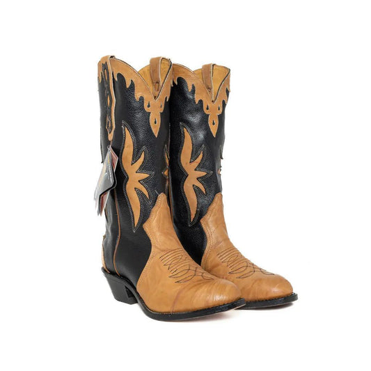 Boulet Men's Tri - Colour Cowboy Boots