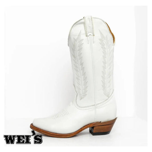 Boulet Women's 13" Cowgirl Boots White 3910