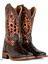 Boulet Women's Cowgirl Boots 11" Exotic Caiman Faux Sea Turtle Wide Square Toe 0519