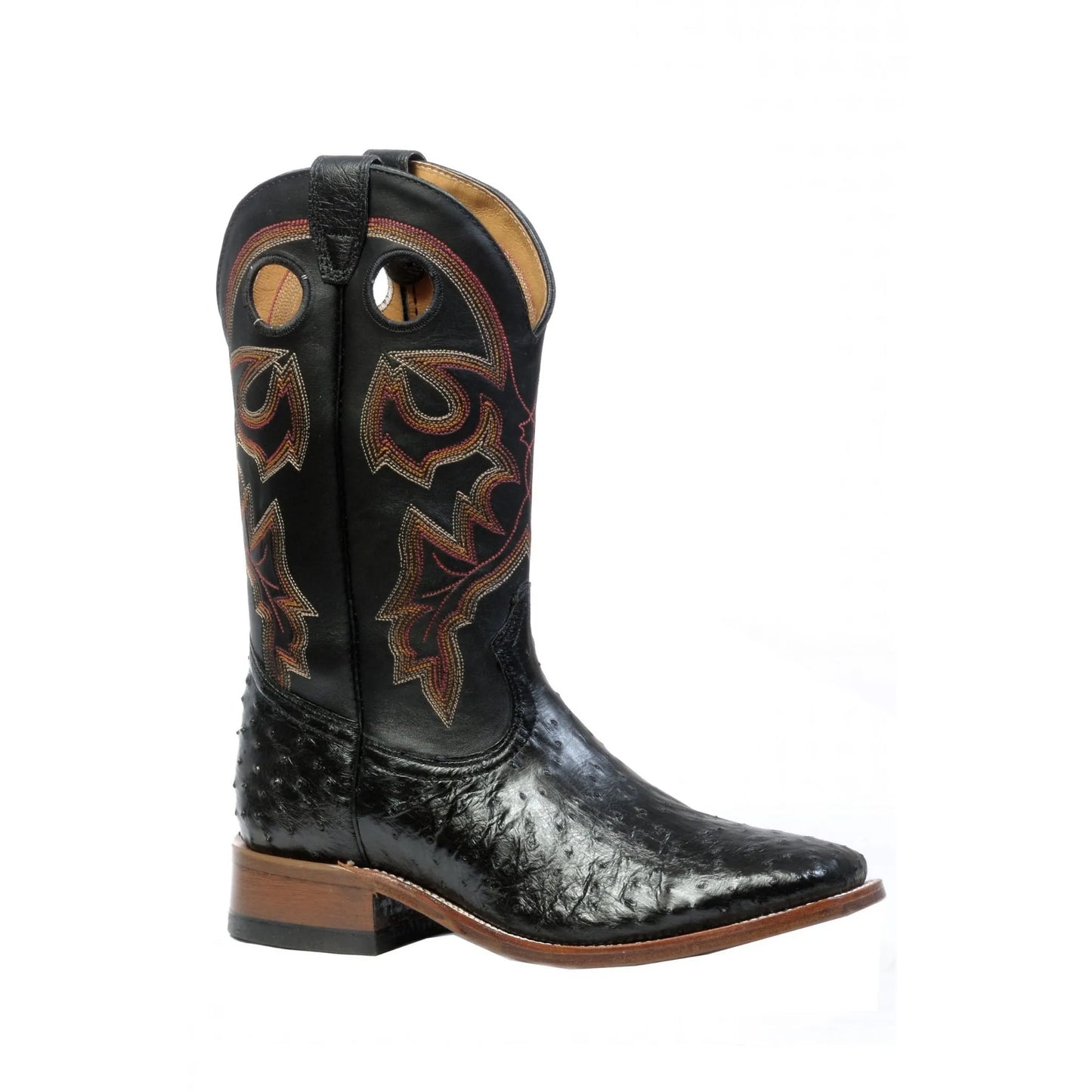 Boulet Men's Exotic Ostrich Square Toe Cowboy Boot