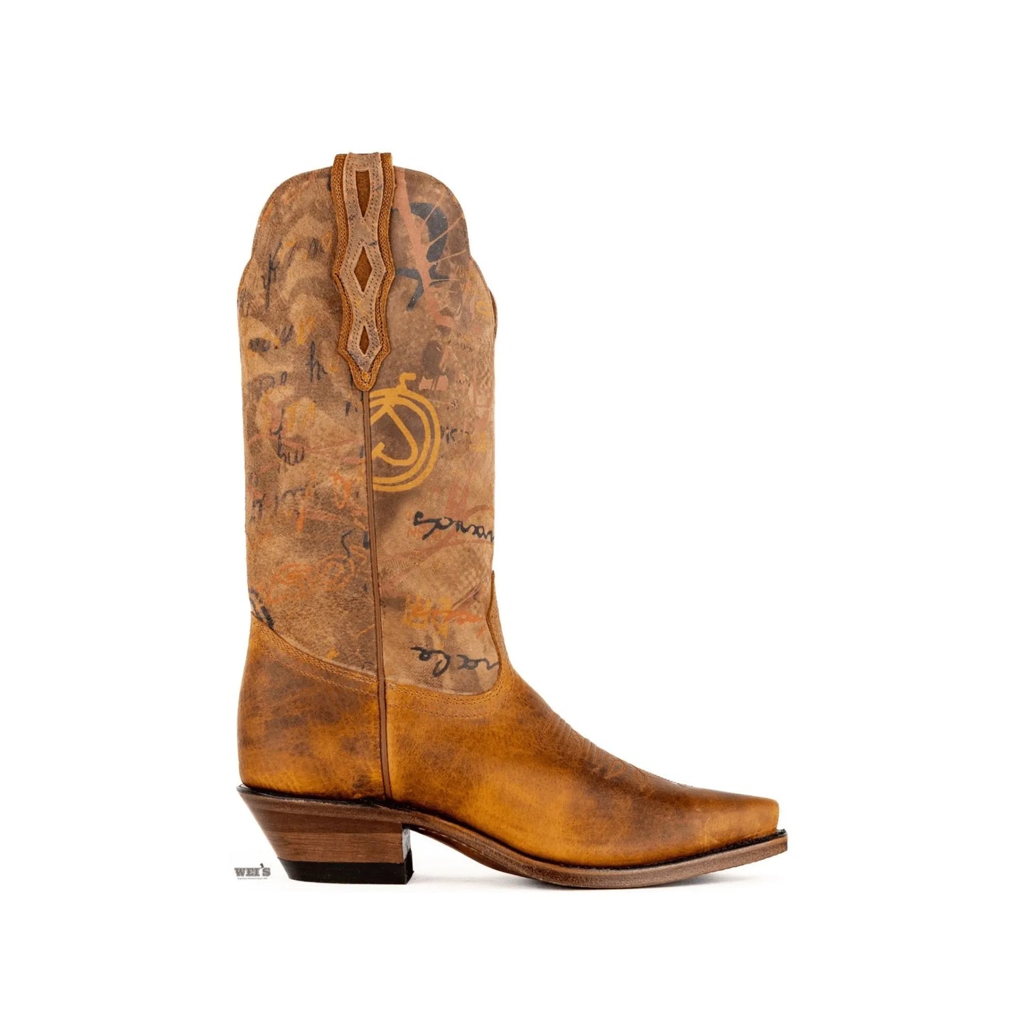 Boulet Women's Cowgirl Boots 11" Bullhide Fashion Snip J Toe Cowboy Heel