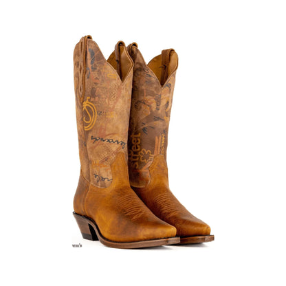 Boulet Women's Cowgirl Boots 11" Bullhide Fashion Snip J Toe Cowboy Heel