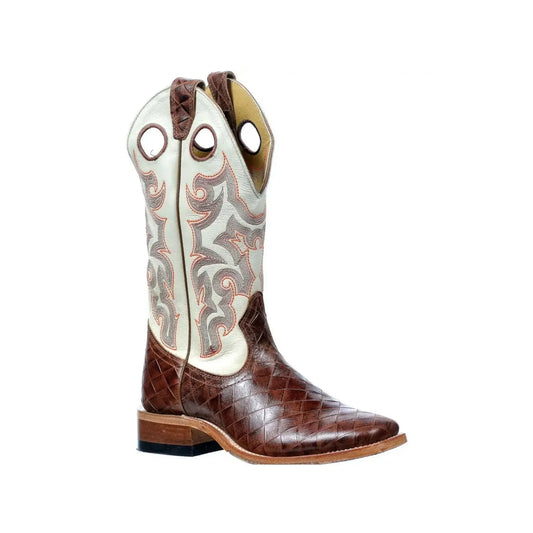 Boulet Women’s Cowgirl Boots 13" Stockman Heel Wide Square Toe