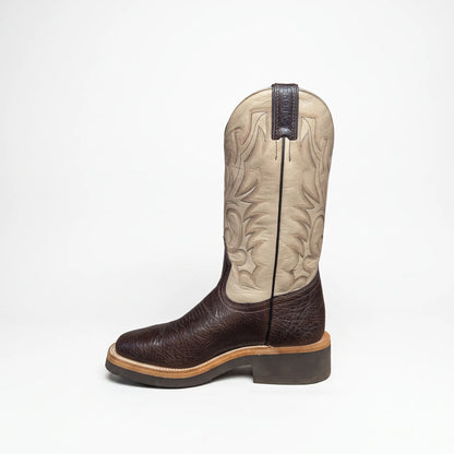 Boulet Women's Emroidered Two-Tone Western Cowgirl Boots - Clearance