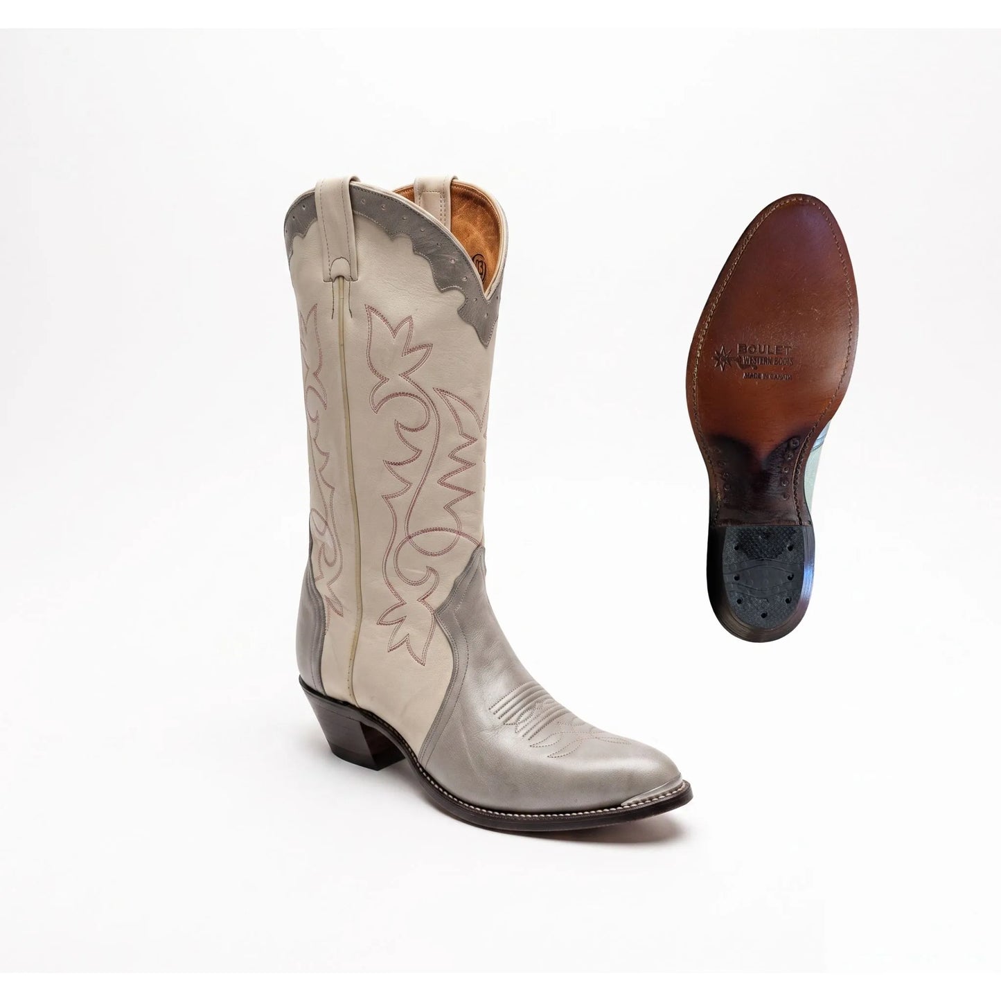 Boulet Women's Two-Tone Cowgirl Western Boot - Clearance