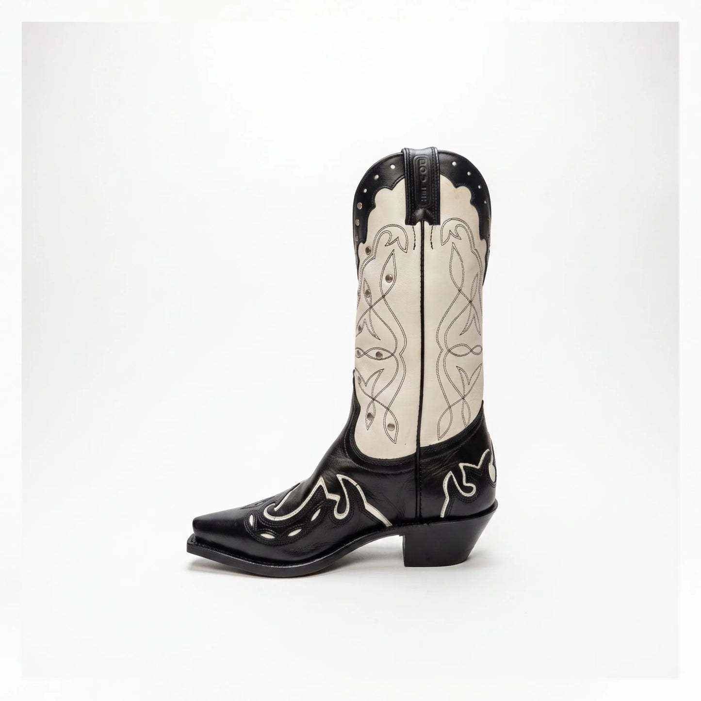 Boulet Women's Two-Tone Studded Western Boot - Clearance