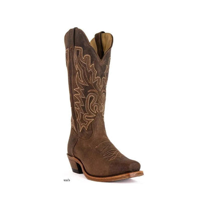 Boulet women's oiled cowhide boots, front studio view showing the tall shaft profile.