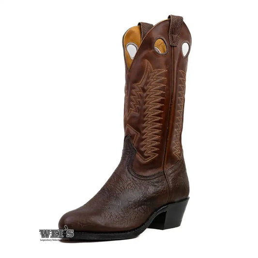 Boulet Men's Cowboy Boots 13" Oiled Taurus Bullhide Cowboy Heel R Toe
