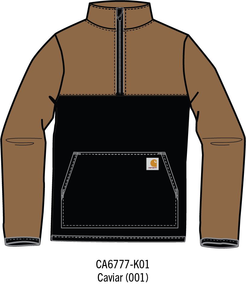 Carhartt Kid's Long-Sleeve Sherpa Half-Zip Sweatshirt