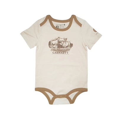 Carhartt infant Boy's short sleeves farm bodysuit weis-western-wear