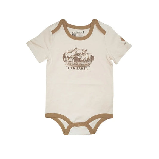 Carhartt infant Boy's short sleeves farm bodysuit weis-western-wear