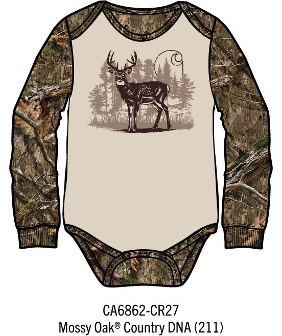 Carhartt Toddler Long Sleeves Onsie camo