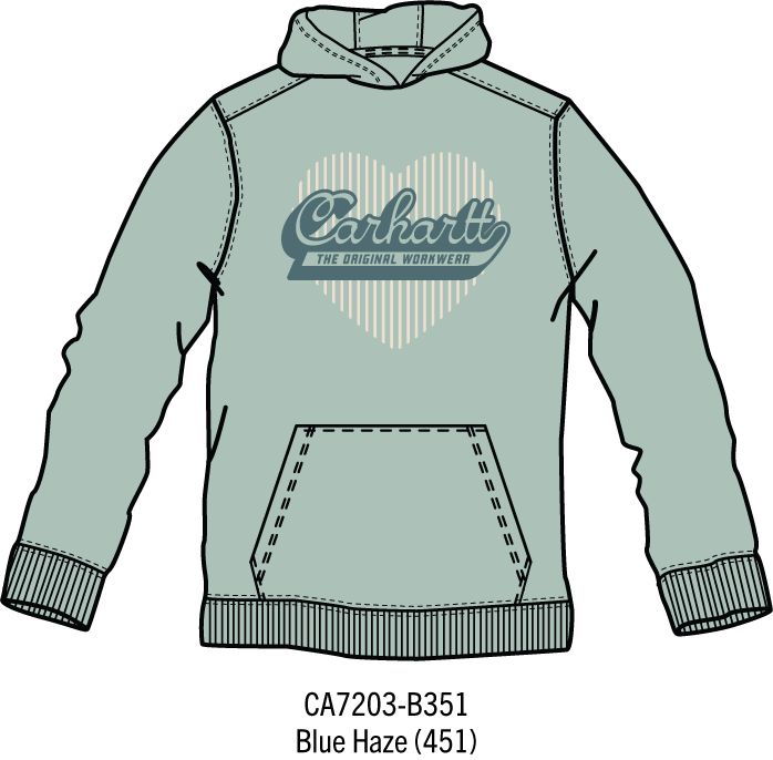 Girls Carhartt long Sleeve Hoodie