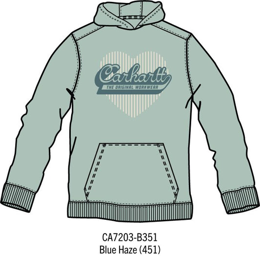 Girls Carhartt long Sleeve Hoodie