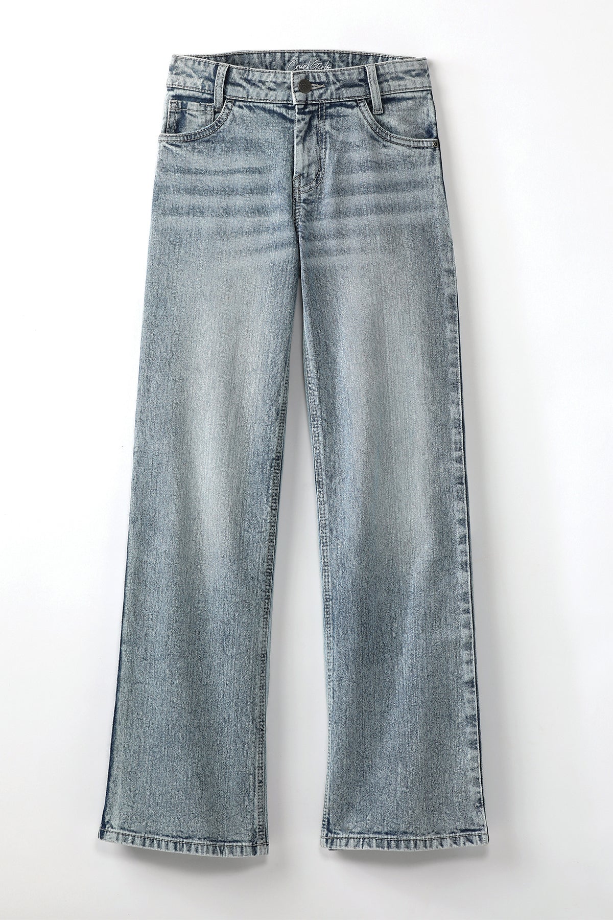 Cruel Girl Denim Girl's High Rise Wide Leg Jeans