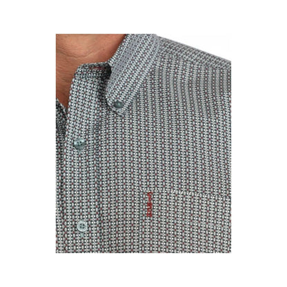 Cinch Men's Modern Fit Blue Print Shirt