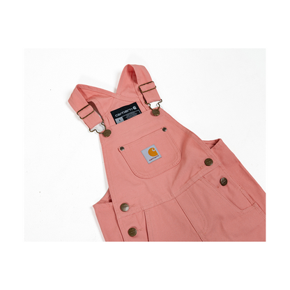 Carhartt Kid's Unlined Dusty Pink Bibs