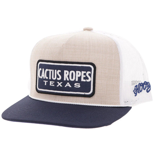 Hooey "Cactus Rope" Cream/Blue Ballcap weis-western-wear