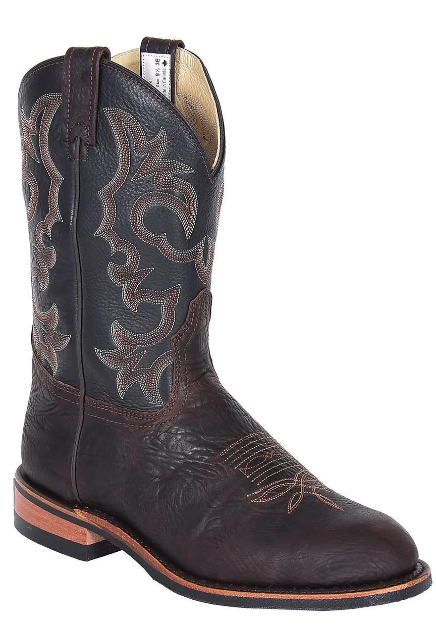 Canada West Men's Cowboy Boots 12" Brahma Bullhide Ropers 8579