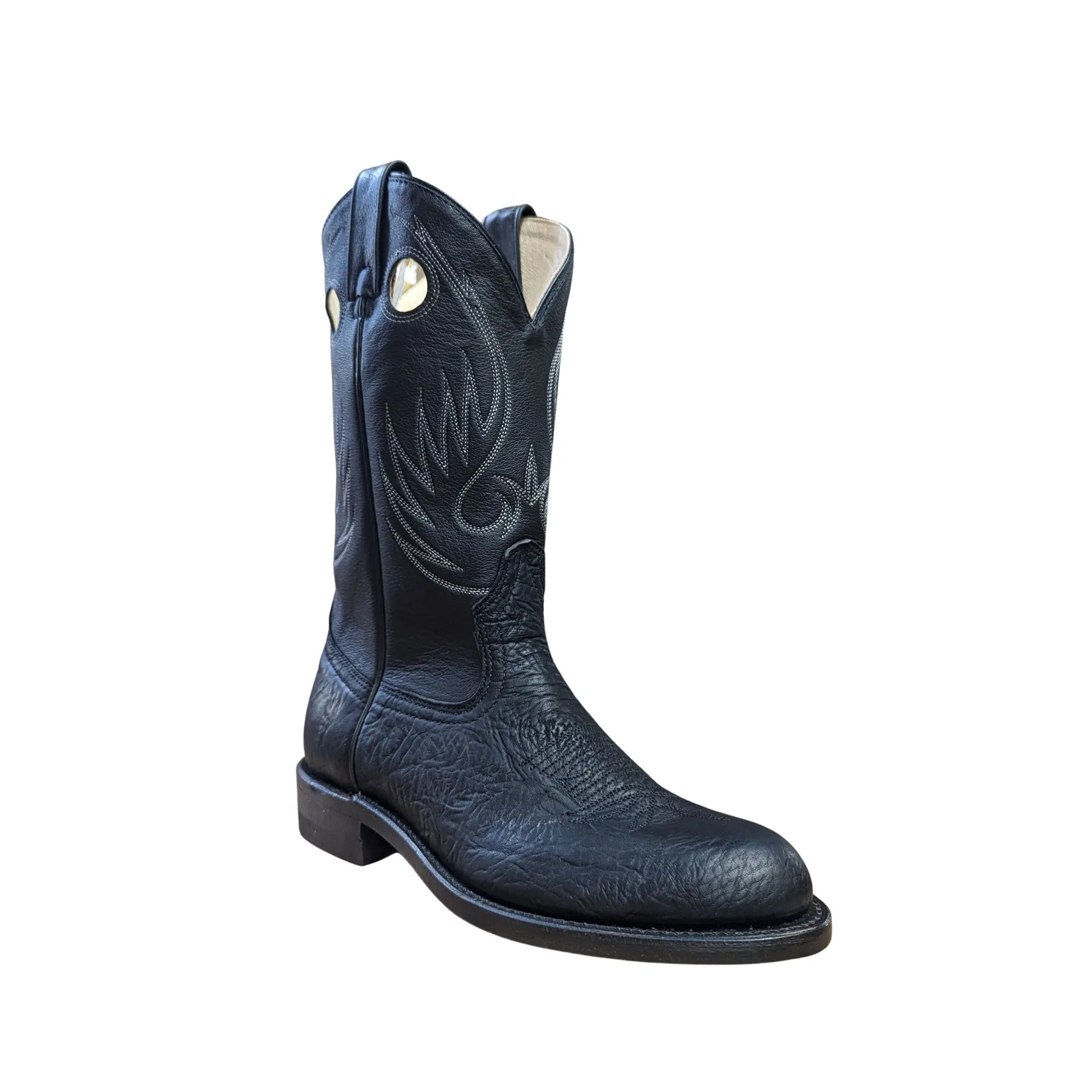 Canada West Brahma Men's Black Bullhide/Black Manchester Cowboy Boots- Clearance weis-western-wear