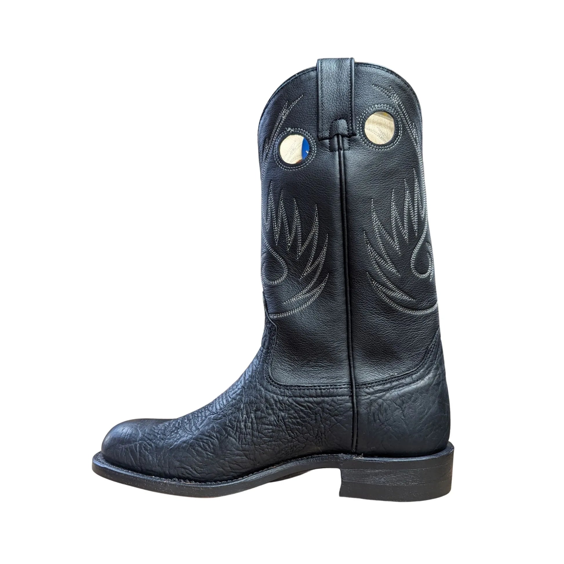 Canada West Brahma Men's Black Bullhide/Black Manchester Cowboy Boots- Clearance weis-western-wear