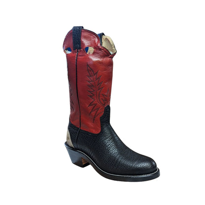 Canada West Brahma Men’s Cowboy Boot Tri-Colour 3E -Clearance