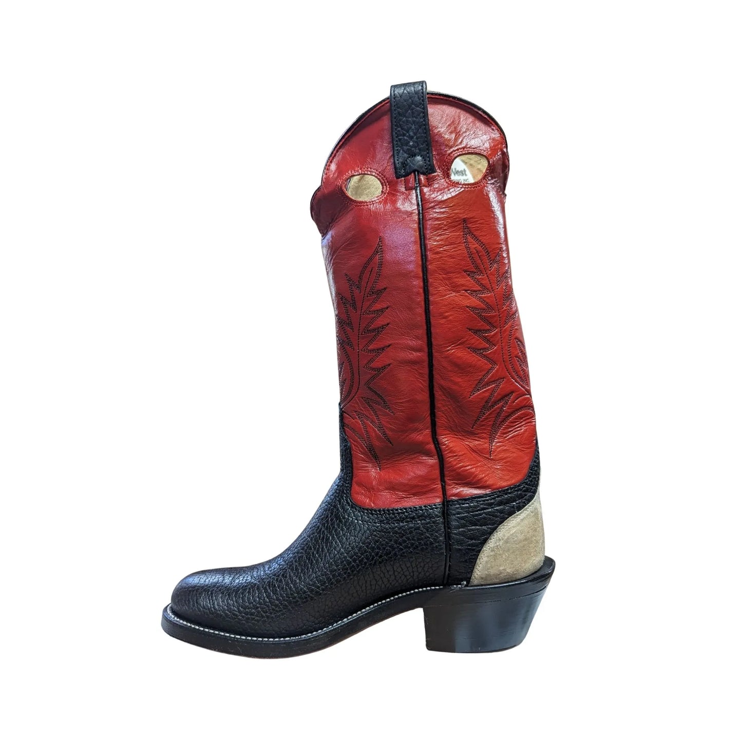 Canada West Brahma Men’s Cowboy Boot Tri-Colour 3E -Clearance